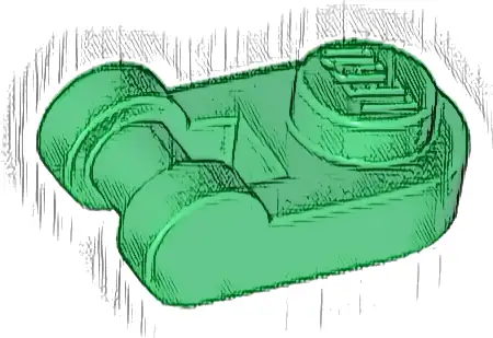 Plate, Round 1 x 1 with Bar Handle