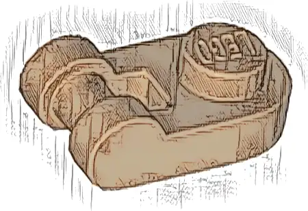 Plate, Round 1 x 1 with Bar Handle