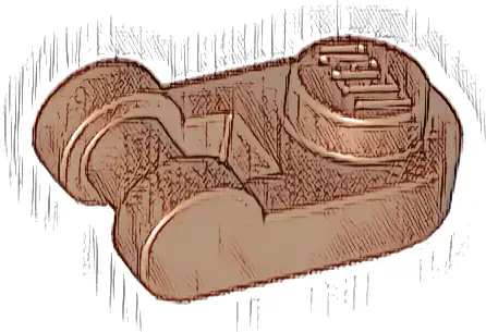 Plate, Round 1 x 1 with Bar Handle