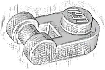 Plate, Round 1 x 1 with Bar Handle