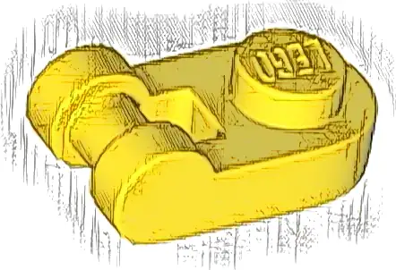 Plate, Round 1 x 1 with Bar Handle