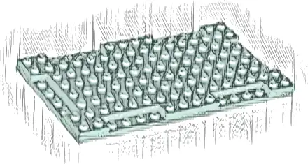 Brick, Modified 8 x 16 x 2/3 with 1 x 4 Indentations