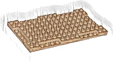 Brick, Modified 8 x 16 x 2/3 with 1 x 4 Indentations