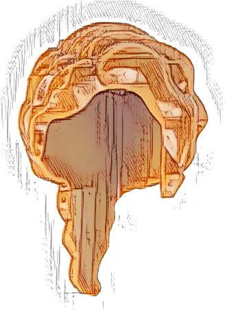 Mini Doll, Hair Wavy, Parted on Right, Loose Braid in Back