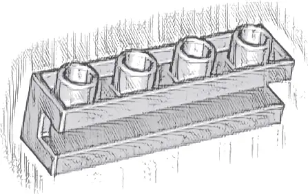 Brick, Modified 1 x 4 with Channel