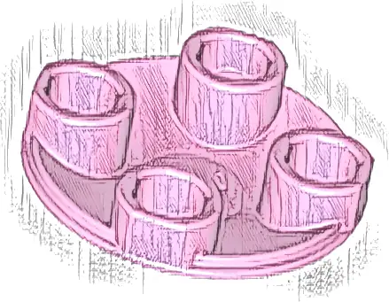 Plate, Round 2 x 2 with Rounded Bottom (Boat Stud)