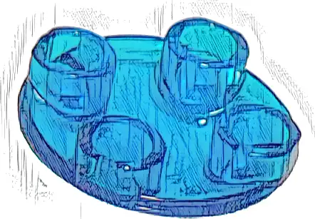 Plate, Round 2 x 2 with Rounded Bottom (Boat Stud)