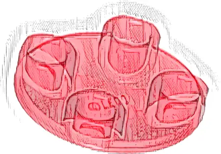 Plate, Round 2 x 2 with Rounded Bottom (Boat Stud)