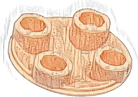 Plate, Round 2 x 2 with Rounded Bottom (Boat Stud)