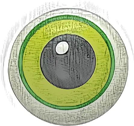 Plate, Round 2 x 2 with Rounded Bottom (Boat Stud) with Lime Eye with Green Outline Pattern (HP Dobby Eye)