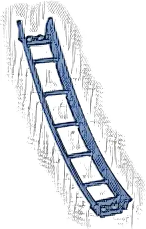 Train, Track Roller Coaster Ramp Large Lower Part, 6 Bricks Elevation