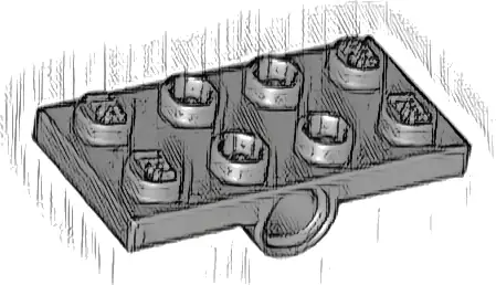Plate, Modified 2 x 4 with Pin Holes