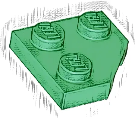 Wedge, Plate 2 x 2  Cut Corner