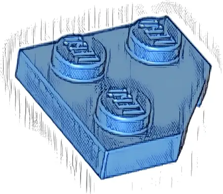 Wedge, Plate 2 x 2  Cut Corner
