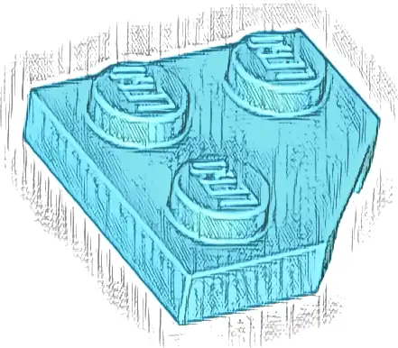 Wedge, Plate 2 x 2  Cut Corner