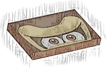 Tile 2 x 3 with Tan Forehead, Dark Orange and White Eyes on Dark Brown Background Pattern (Super Mario Donkey Kong Upper Face)