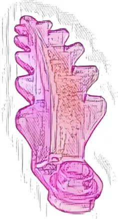 Plant Plate, Round 1 x 1 with Curved, Upright Leaf