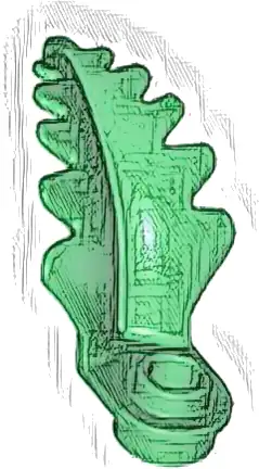 Plant Plate, Round 1 x 1 with Curved, Upright Leaf