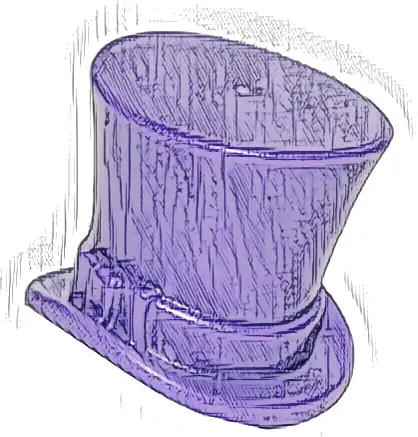 Minifigure, Headgear Hat, Top Hat with Ribbon