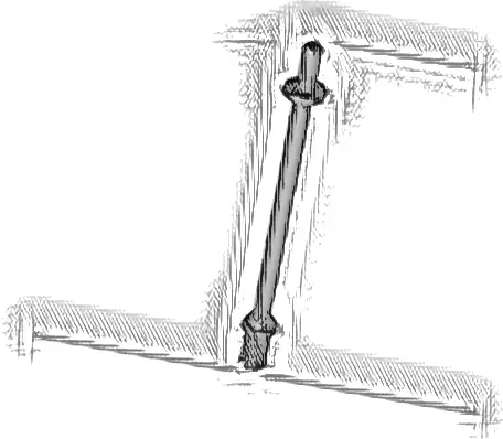 Bar   8L with Stop Rings and Pin (Technic, Figure Accessory Ski Pole) - Flat End