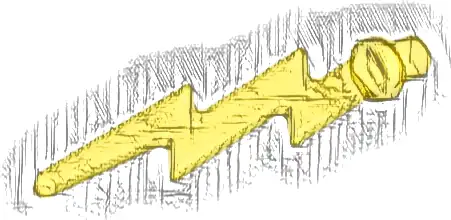 Wave Angular Single with Bar End (Lightning Bolt)