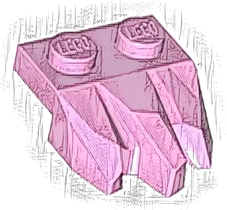 Plate, Modified 1 x 2 with 3 Claws / Rock Fingers