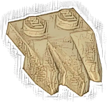 Plate, Modified 1 x 2 with 3 Claws / Rock Fingers