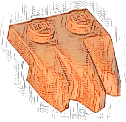 Plate, Modified 1 x 2 with 3 Claws / Rock Fingers