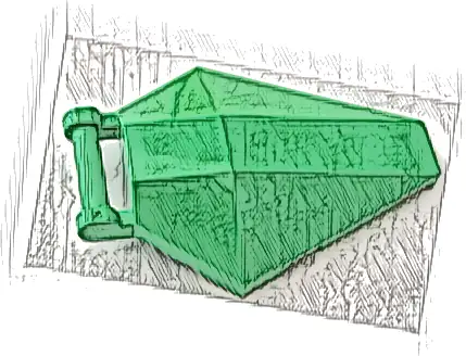 Windscreen 6 x 4 x 1 Hexagonal with Bar Handle