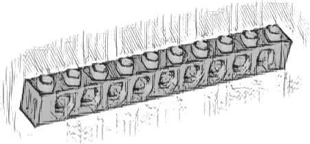 Technic, Brick 1 x 10 with Holes