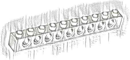 Technic, Brick 1 x 10 with Holes