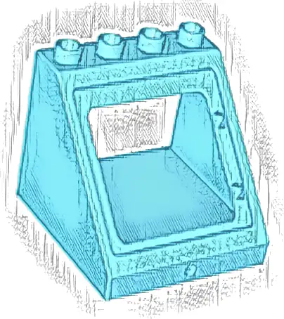 Duplo Roof Sloped 4 x 4 x 3 with Window Opening