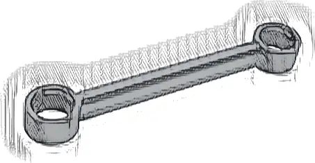 Technic, Link 1 x 6 without Stoppers