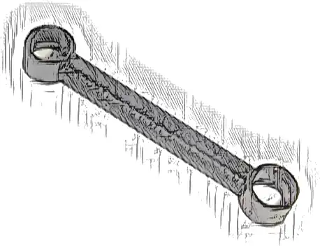 Technic, Link 1 x 6 without Stoppers