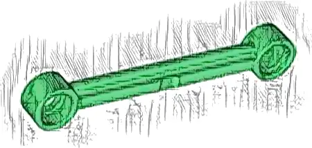 Technic, Link 1 x 6 without Stoppers