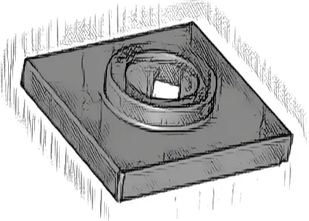 Turntable 2 x 2 Square Base