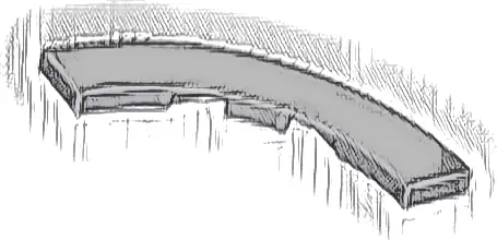 Tile, Round Corner 4 x 4 Macaroni