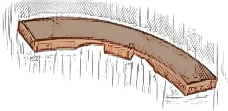 Tile, Round Corner 4 x 4 Macaroni