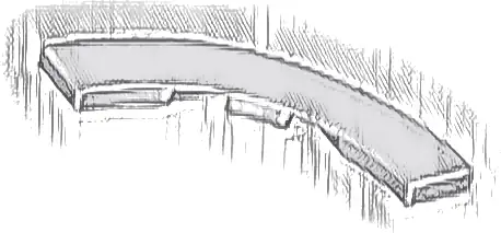 Tile, Round Corner 4 x 4 Macaroni