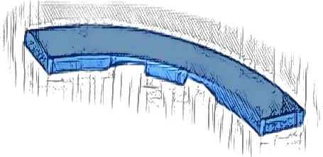 Tile, Round Corner 4 x 4 Macaroni