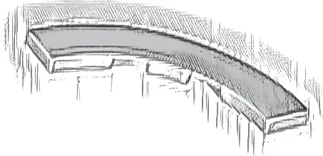 Tile, Round Corner 4 x 4 Macaroni