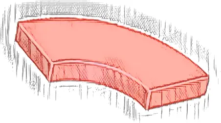 Tile, Round Corner 2 x 2 Macaroni