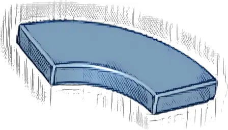 Tile, Round Corner 2 x 2 Macaroni