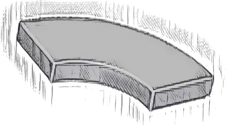 Tile, Round Corner 2 x 2 Macaroni