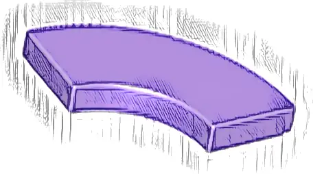 Tile, Round Corner 2 x 2 Macaroni