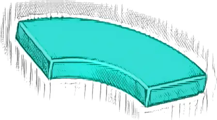 Tile, Round Corner 2 x 2 Macaroni