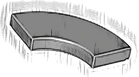 Tile, Round Corner 2 x 2 Macaroni