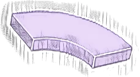 Tile, Round Corner 2 x 2 Macaroni