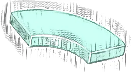 Tile, Round Corner 2 x 2 Macaroni