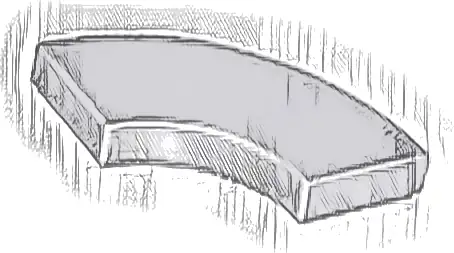 Tile, Round Corner 2 x 2 Macaroni